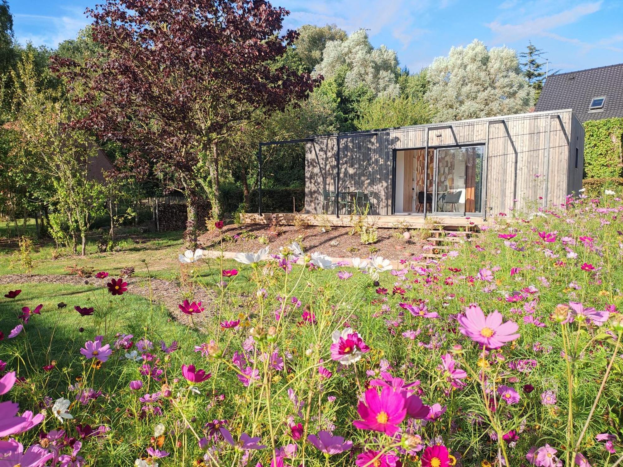 L'Ermitage - L'Ecolodge Des Monts Des Flandres - Au Coeur De 800M2 De Jardin Prive Saint-Jans-Cappel Extérieur photo